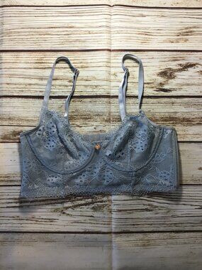 3/$10💕 Rachel - Rachel Roy Baby Blue Lace Bra 34B